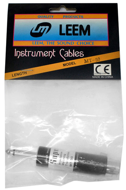 Leem Impedance Matching Transformer 1/4" Plug to Female XLR Microphone Adaptor — view 2