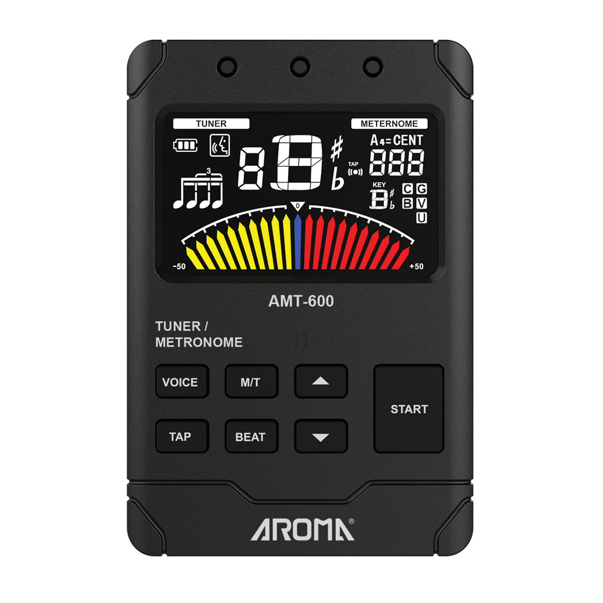 Aroma AMT600 Rechargeable Chromatic Tuner and Metronome — view 2