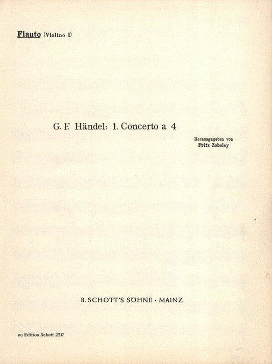 Concerto a Quattro TWV 43 D 3 Violin 2 Part by Georg Philipp Telemann