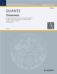 Quantz - Triosonata in C Minor for Flute and Violin or Viola d'Amore, 25 Pages, Schott Music