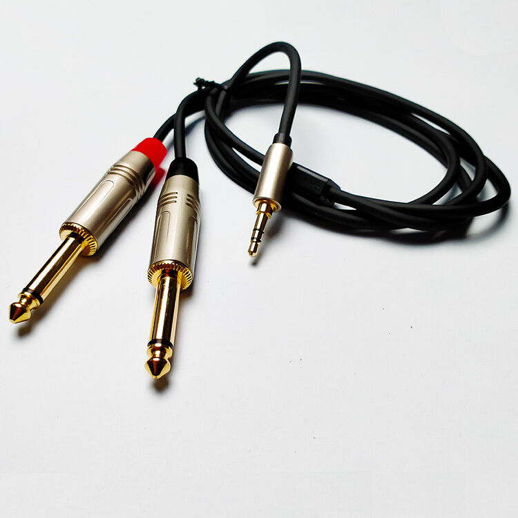 Leem 10ft Y-Cable with 3.5mm Stereo Plug to 2 x 1/4" Straight TS — view 3