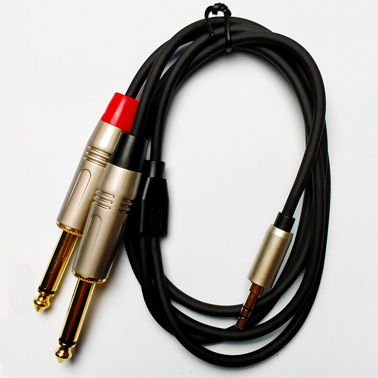 Leem 10ft Y-Cable with 3.5mm Stereo Plug to 2 x 1/4" Straight TS — view 4