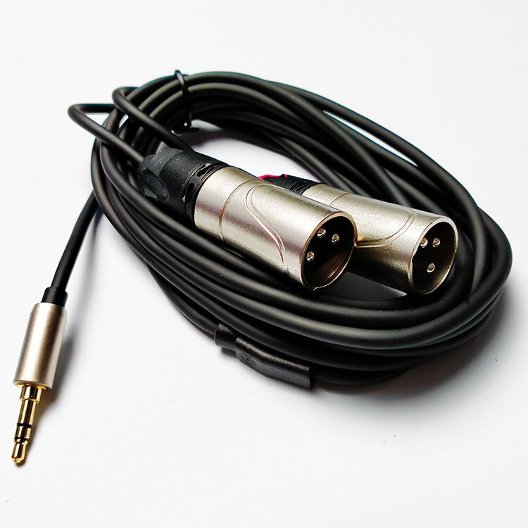 Leem 6ft Y-Cable Audio Cable with 3.5mm Stereo Plug and 2 XLR Male Connectors — view 3