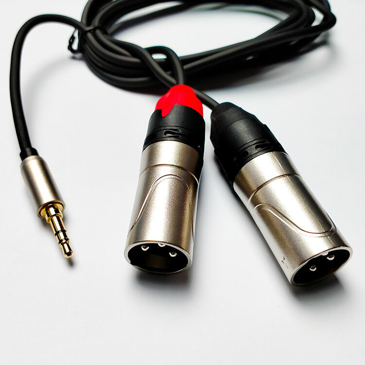 Leem 6ft Y-Cable Audio Cable with 3.5mm Stereo Plug and 2 XLR Male Connectors — view 4