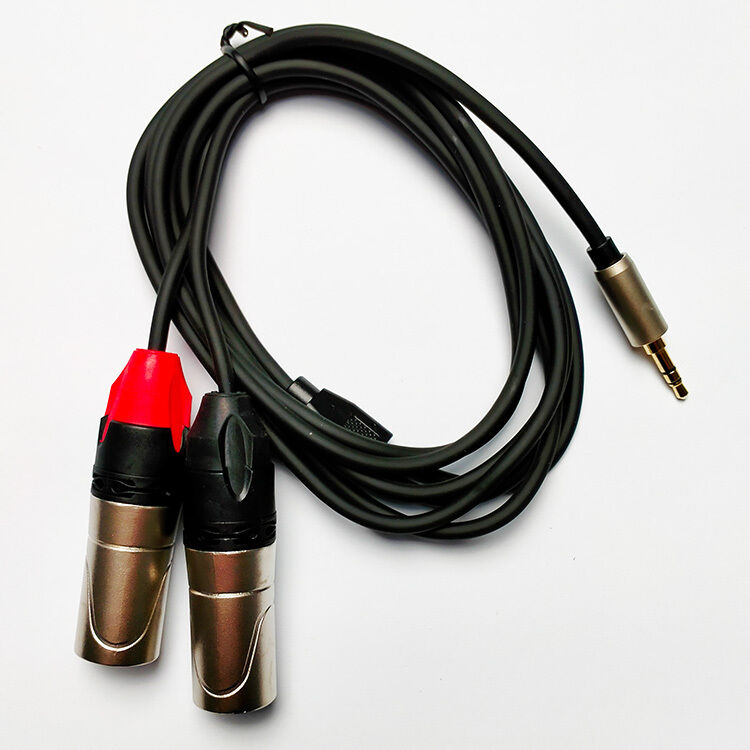 Leem 6ft Y-Cable Audio Cable with 3.5mm Stereo Plug and 2 XLR Male Connectors — view 2