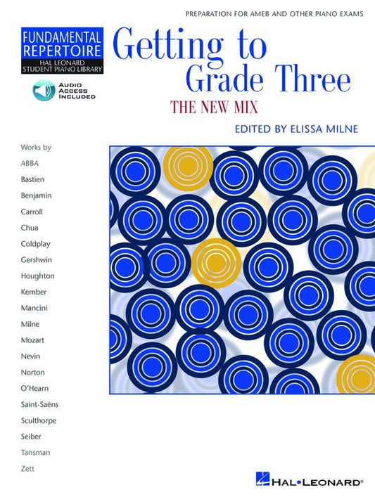 Hal Leonard Student Piano Library: Getting to Grade Three, New Mix — Book/Online Audio (Hal Leonard)