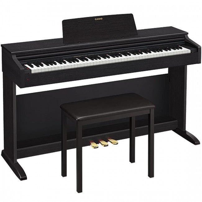 Casio AP-270BK 88-Key Digital Piano with AiR Sound Source, 192 Polyphony, Tri-Sensor Scaled Hammer Action Keyboard, 22 Built-in Tones