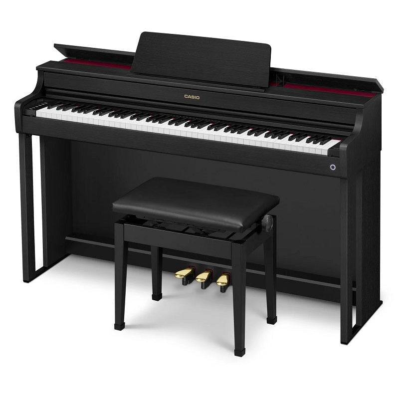 Casio AP-300WE Celviano Digital Piano - White with Wireless MIDI Adaptor, 19 Tones, Smart Scaled Hammer Action Keyboard, and Adjustable Bench — view 5