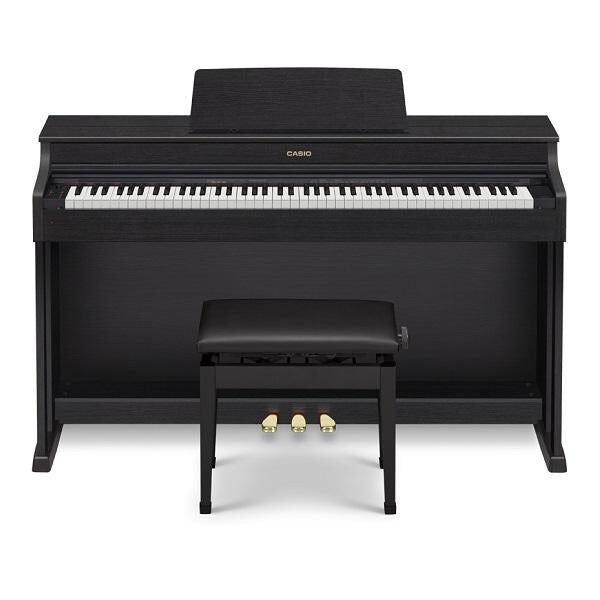 Casio AP470 Celviano 88-Note Black Digital Piano with Multi-dimensional Morphing AiR Sound Source and 22 Instrument Sounds