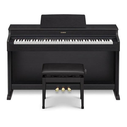 Casio AP470 Celviano 88-Note Black Digital Piano with Multi-dimensional Morphing AiR Sound Source and 22 Instrument Sounds