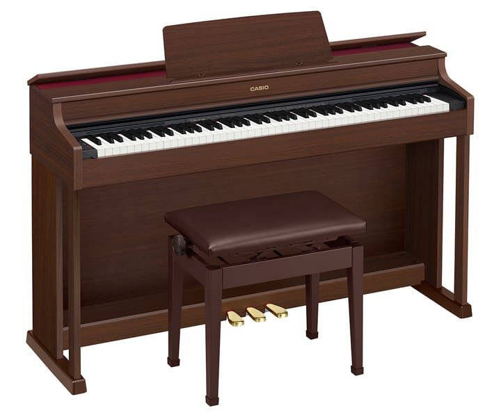 Casio AP470 Celviano 88-Note Black Digital Piano with Multi-dimensional Morphing AiR Sound Source and 22 Instrument Sounds — view 4