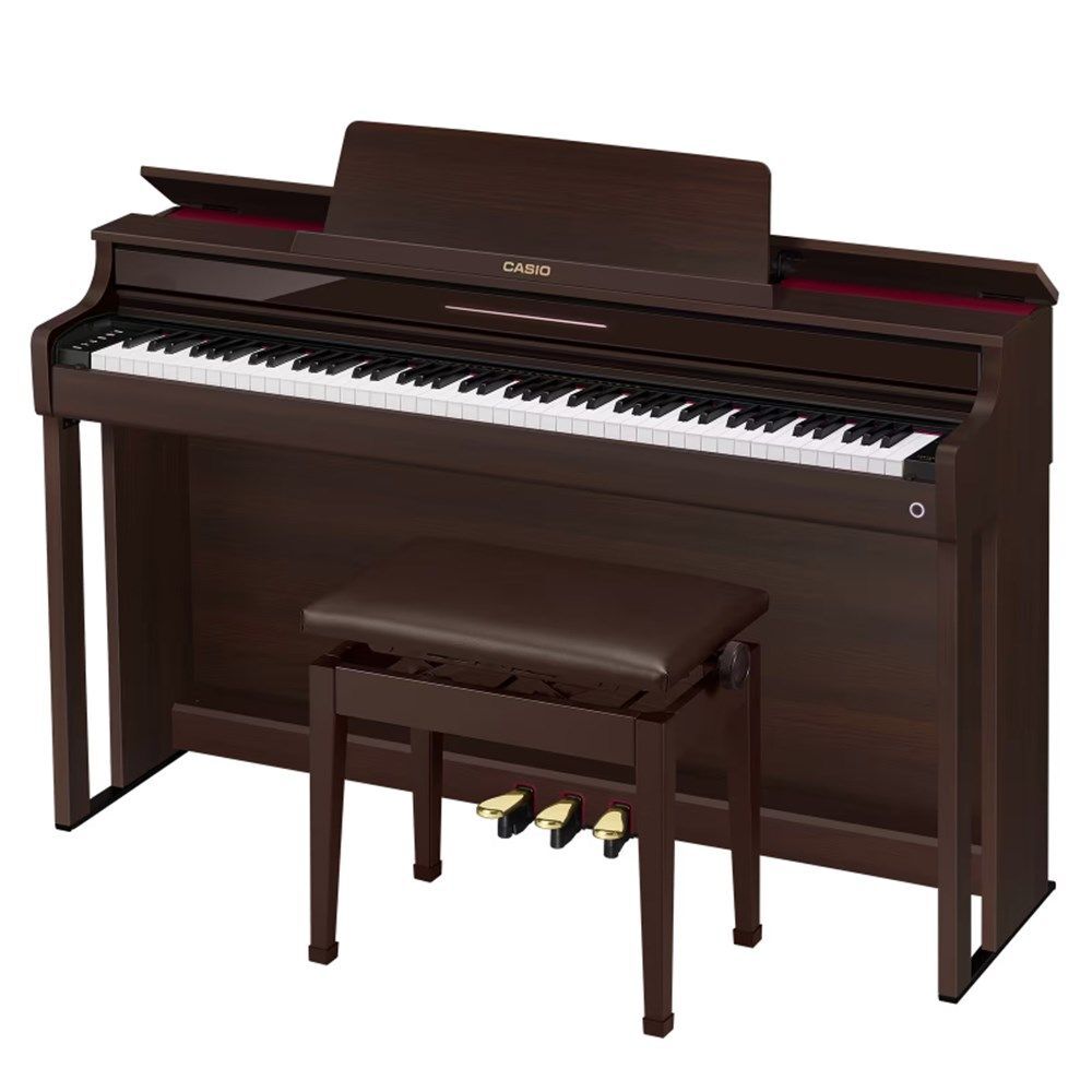 Casio AP550BN Celviano Digital Piano - Brown Rosewood, Bluetooth, 256 Polyphony, Smart Hybrid Hammer Action, 20W Speakers, MIDI Recorder — view 3