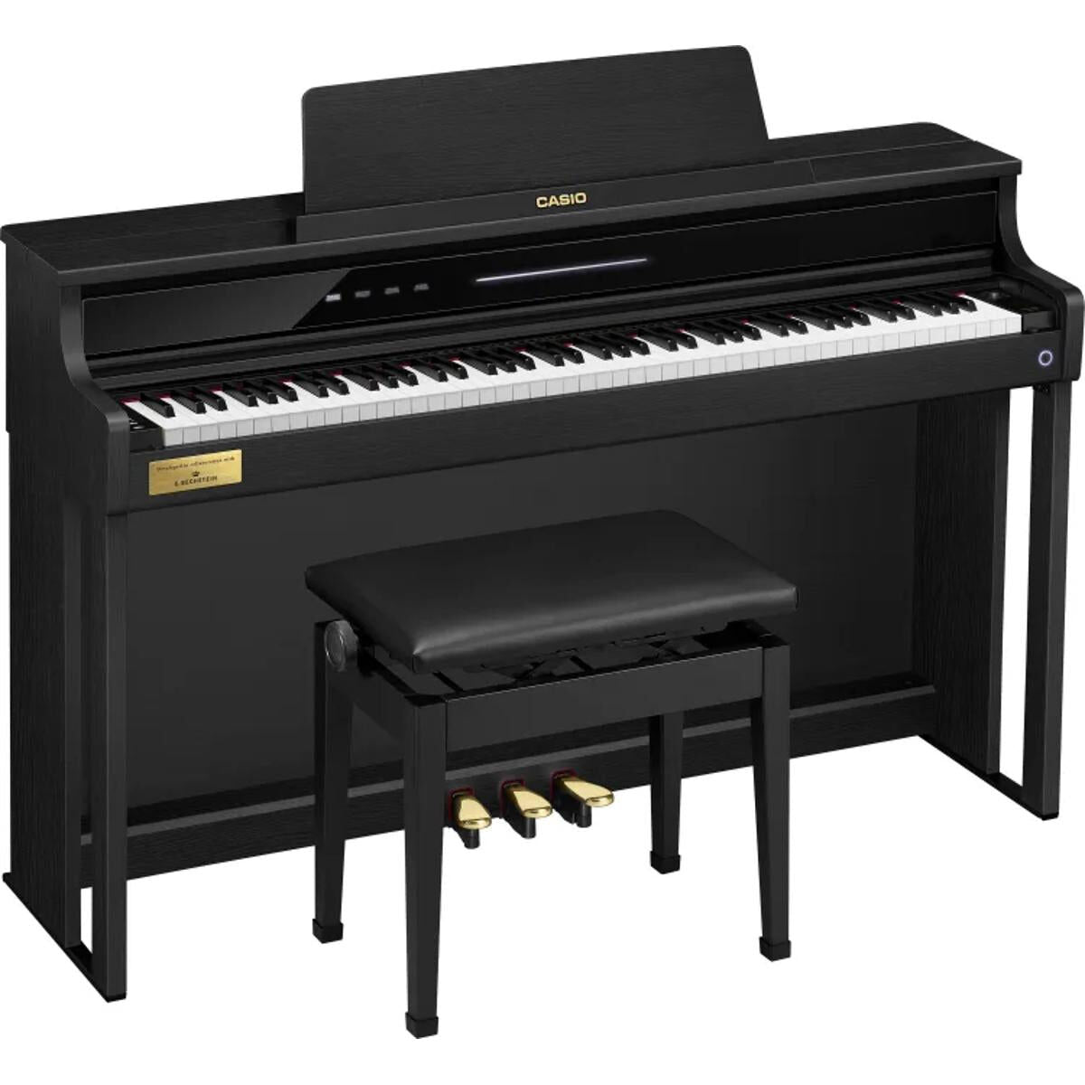 Casio AP750BK Celviano Digital Piano with AiR Grand Sound, Smart Hybrid Keyboard, Bluetooth, 256 Note Polyphony, 39 Voices, 8-Speaker System