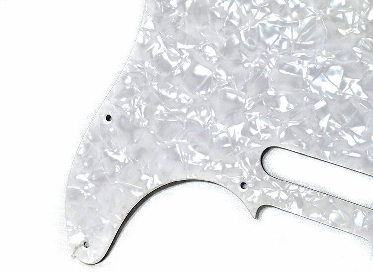 Gotoh 3-Ply TL-Style Electric Guitar Pickguard White Pearl 8 Holes (Pk-1) — view 2
