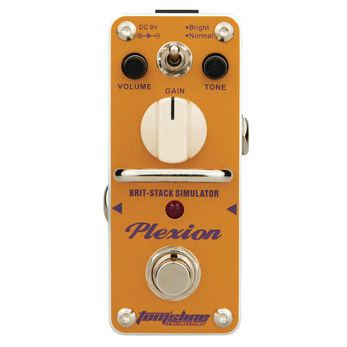 Toms Line APN-3 PLEXION Mini Pedal - Classic British Style Distortion with True Bypass and Adjustable Controls