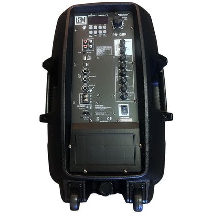 Leem PR-12HR Rechargeable 120W 12" 2-Way Portable PA Speaker System with Wireless Mics — view 3