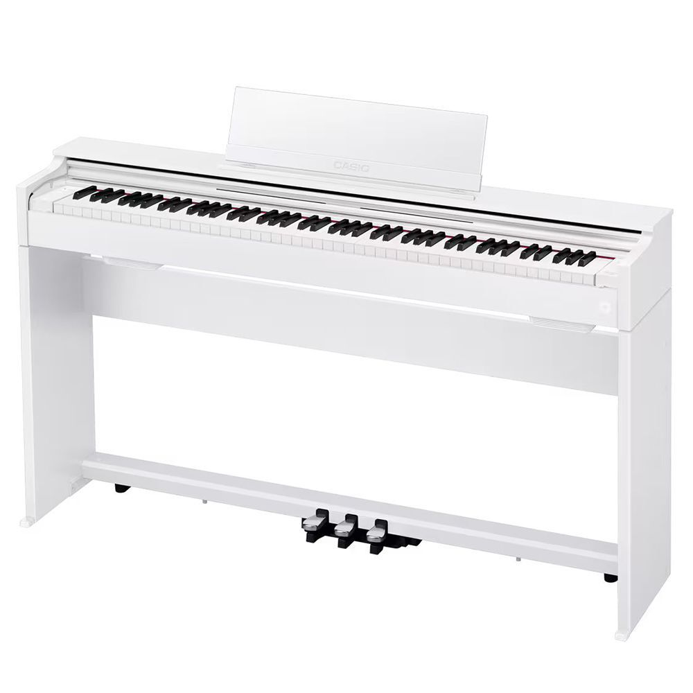 Casio APS200WE Celviano Slim Digital Piano - White, 88 Keys, Hammer Action, Multi-Dimensional AiR Sound, 20W Amplifiers, 3 Pedals, MIDI Support — view 3