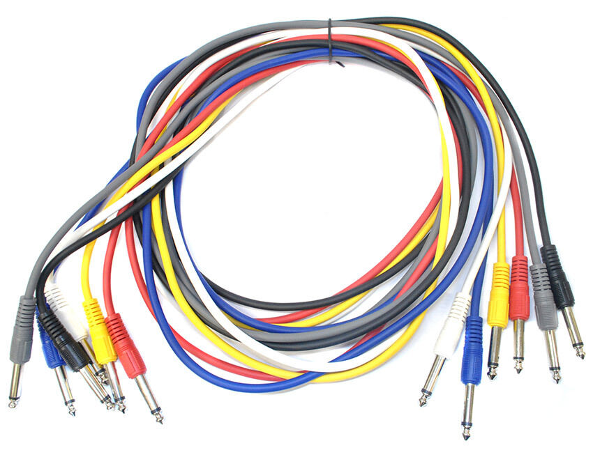 Leem 6ft FX Pedal Patch Cables 6 Pack with 1/4" Straight Plugs — view 2