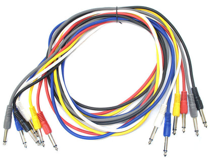 Leem 6ft FX Pedal Patch Cables 6 Pack with 1/4" Straight Plugs — view 2