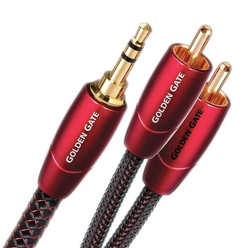 Golden Gate 1m Mini to RCA Analog Audio Interconnect Cbl Audioquest