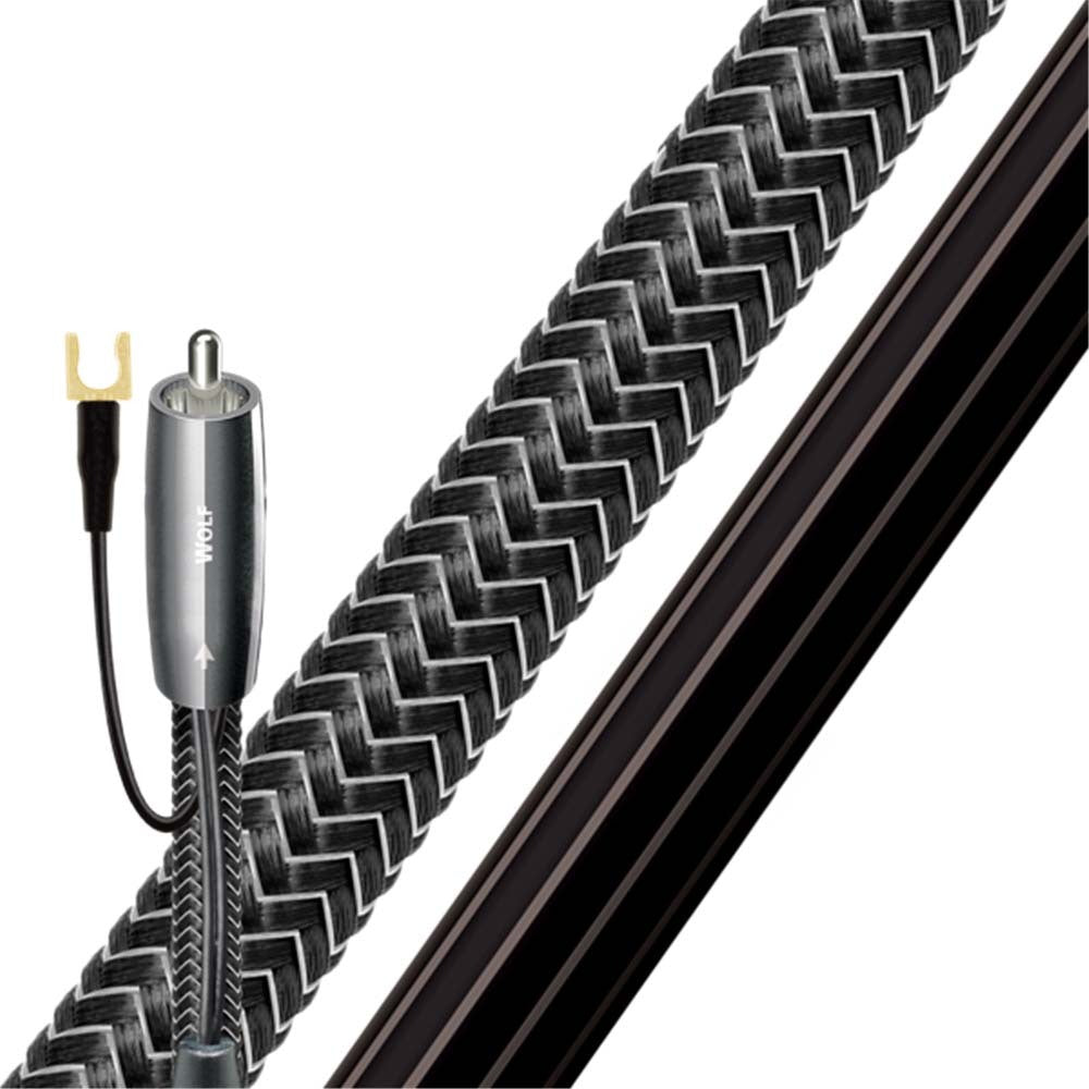 Wolf Subwoofer Cable 3m RCA-RCA 10% Silver Braided AUdioQuest — view 3