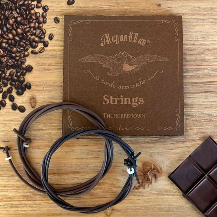 Aquila ThunderBrown 4-String Bass Ukulele String Set for 18 - 21" Scale — view 3