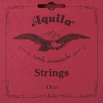 Aquila New Nylgut Oud String Set - Iraqi Tuning, Standard Tension, Red Copper Wound Strings