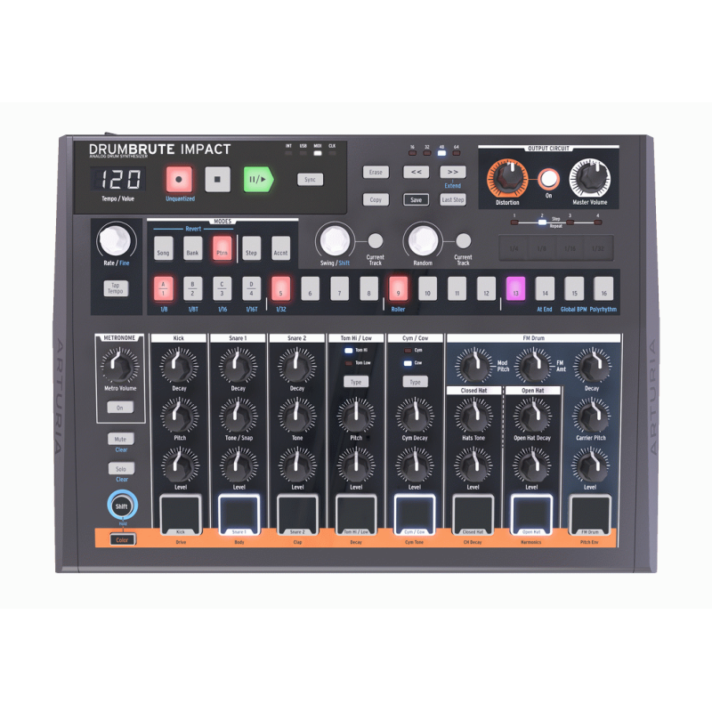 Arturia DrumBrute Impact 10-Voice Drum Machine — view 2