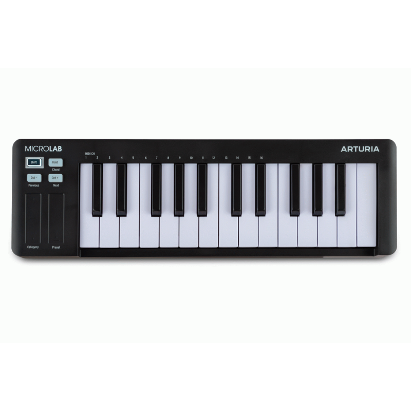 Arturia MicroLab mk3 25-Key MIDI Controller Black