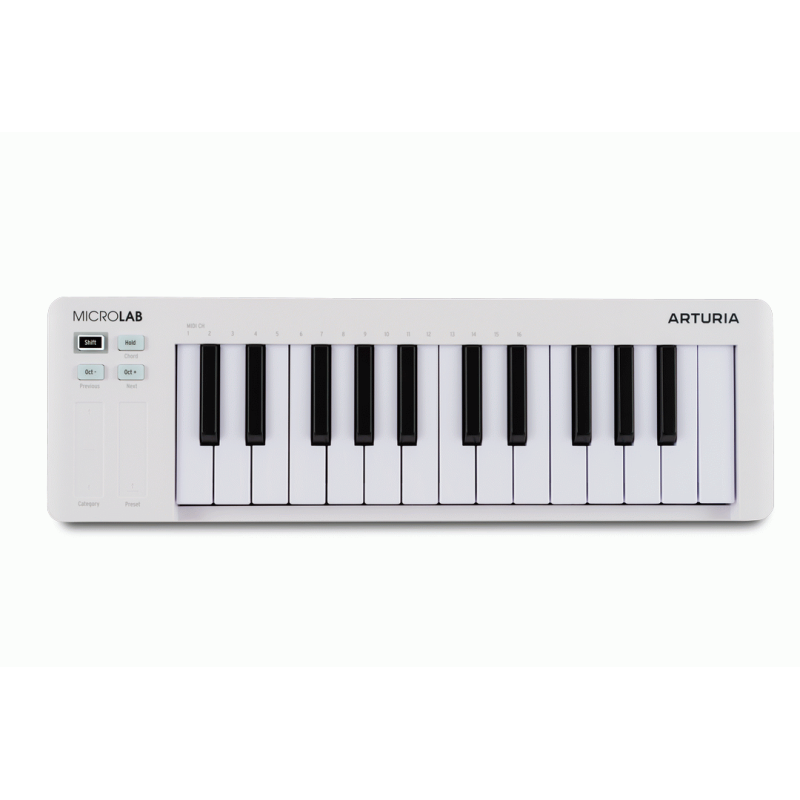 Arturia MicroLab 3 25-Key MIDI Controller White