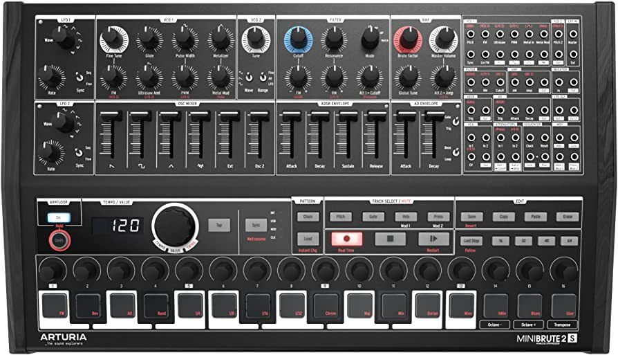 Arturia MiniBrute 2S Noir Semi Modular Sequencer