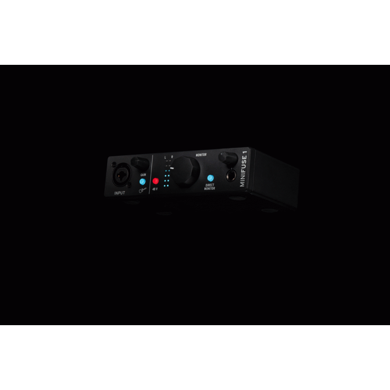 Arturia MiniFuse 1 USB 2 Audio Interface 1 In/2 Out Black