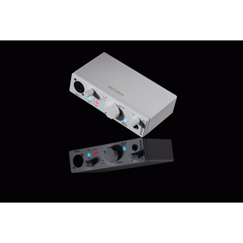 Arturia MiniFuse 1 USB 2 Audio Interface 1 In/2 Out White — view 2