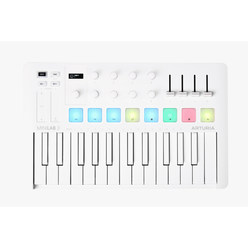 Arturia MiniLab 3 25-Key MIDI Controller Alpine White Limited Edition