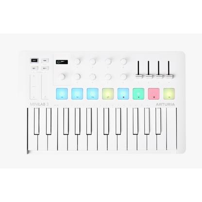 Arturia MiniLab 3 25-Key MIDI Controller Alpine White Limited Edition