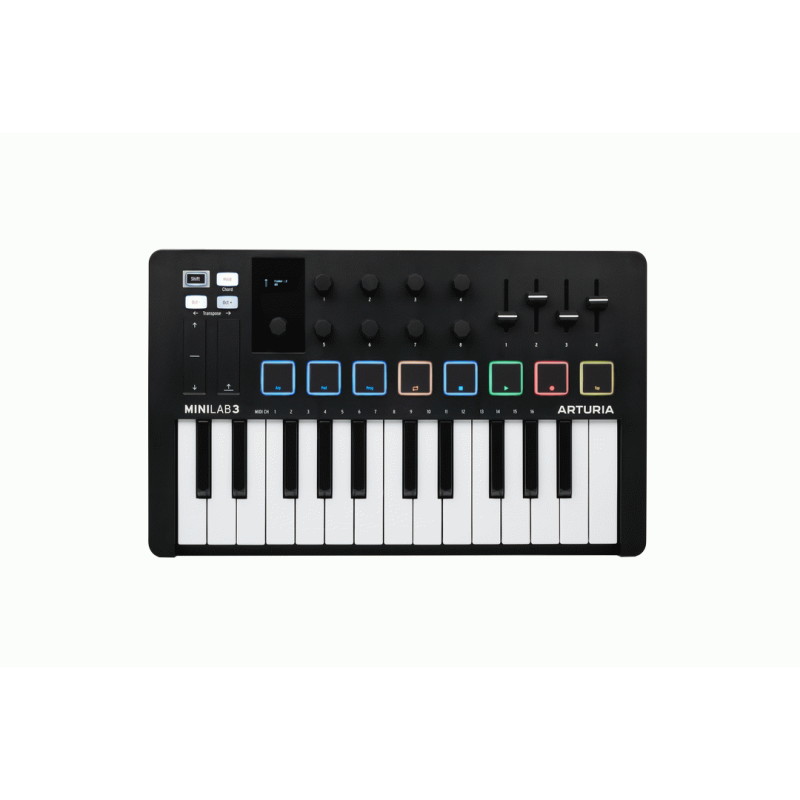 Arturia MiniLab 3 25-Key MIDI Keyboard - Black