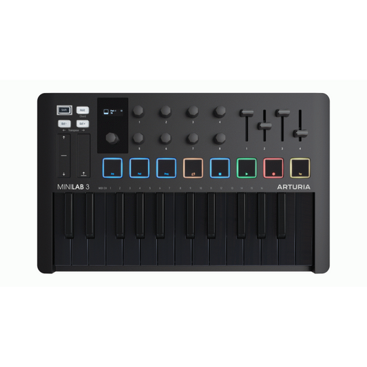 Arturia MiniLab 3 25-Key MIDI Controller - Deep Black