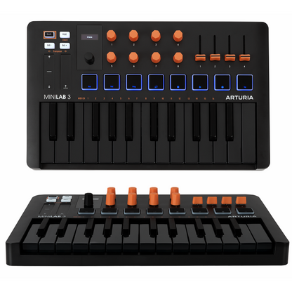 Arturia MiniLab 3 25 Note MIDI Controller Orange Limited Edition — view 6