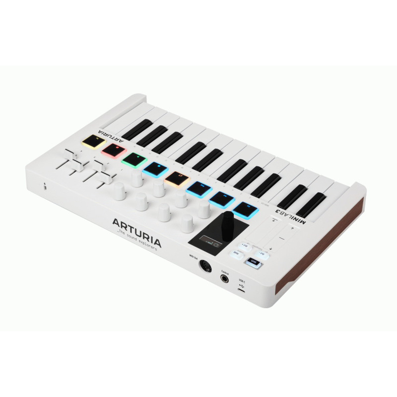 Arturia MiniLab 3 25-Key Controller Keyboard - White — view 3