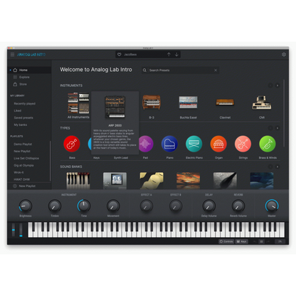Arturia V Collection 11 Intro Download Code - 10 Key Instruments Bundle — view 2