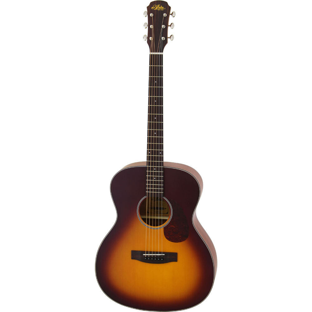 Aria 100 Series Orchestral Body Acoustic Guitar Matte Tobacco Sunburst