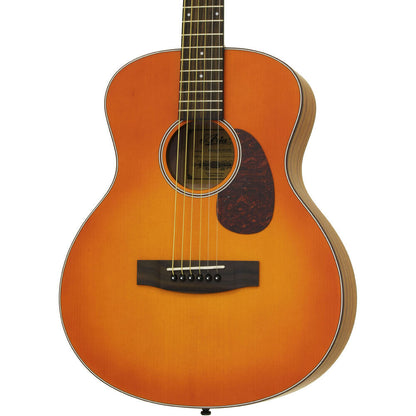Aria 100 Series Lil' Aria Short Scale Acoustic Guitar Matte Orange Sunburst — view 4