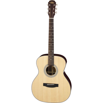 Aria 200 Series Orchestral Body Acoustic Guitar Natural Gloss, Solid Spruce Top, Rosewood Back, Mahogany Neck, Pau Ferro Fingerboard