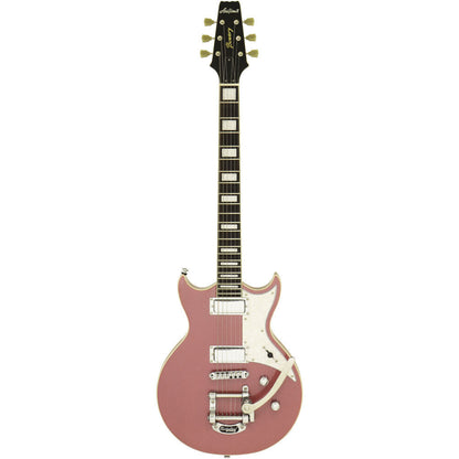 Aria 212-MK2 Bowery Semi-Hollow Electric Guitar Cadillac Pink