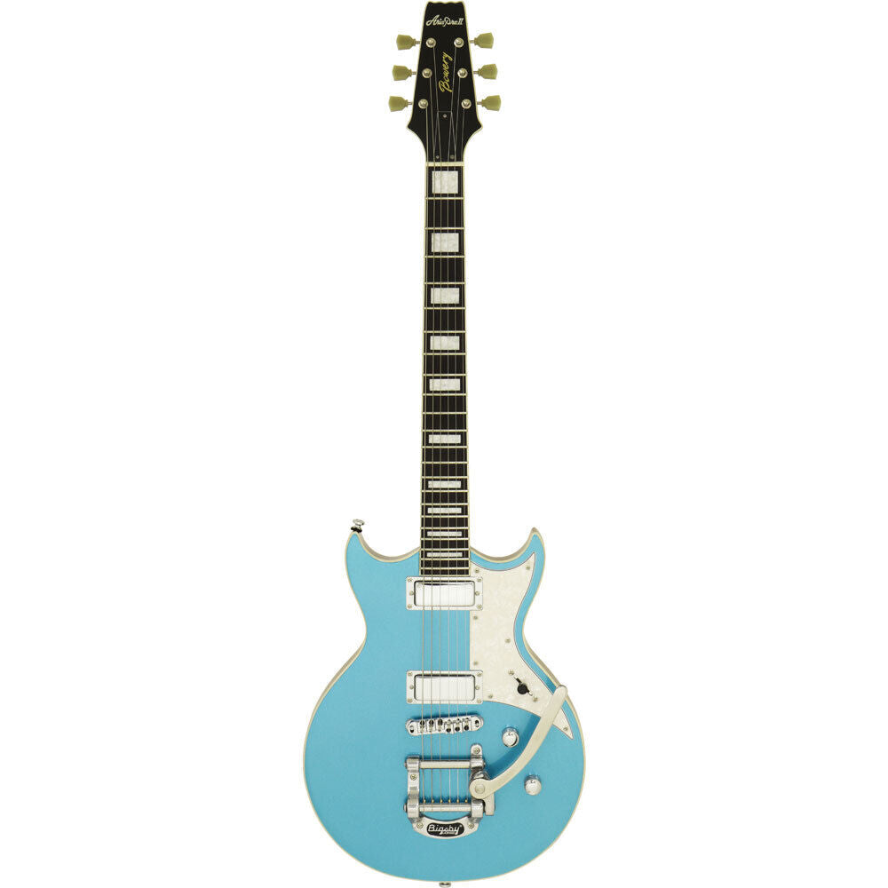 Aria 212-MK2 Bowery Semi-Hollow Electric Guitar Phantom Blue