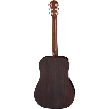 Aria 200 Series Dreadnought Acoustic Guitar Natural Gloss with Solid Spruce Top and Rosewood Back — view 2