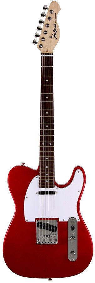 Aria 615 Frontier Series Electric Guitar - Candy Apple Red, Solid Body, Basswood Body, Maple Neck, Rosewood Fingerboard, OS-1 & CS-1 Pickups