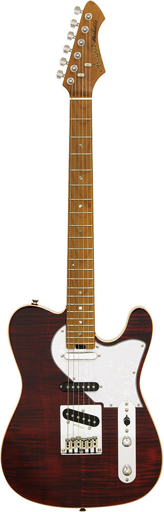Aria 615-MK2 Nashville Electric Guitar Ruby Red Gloss Solid Body