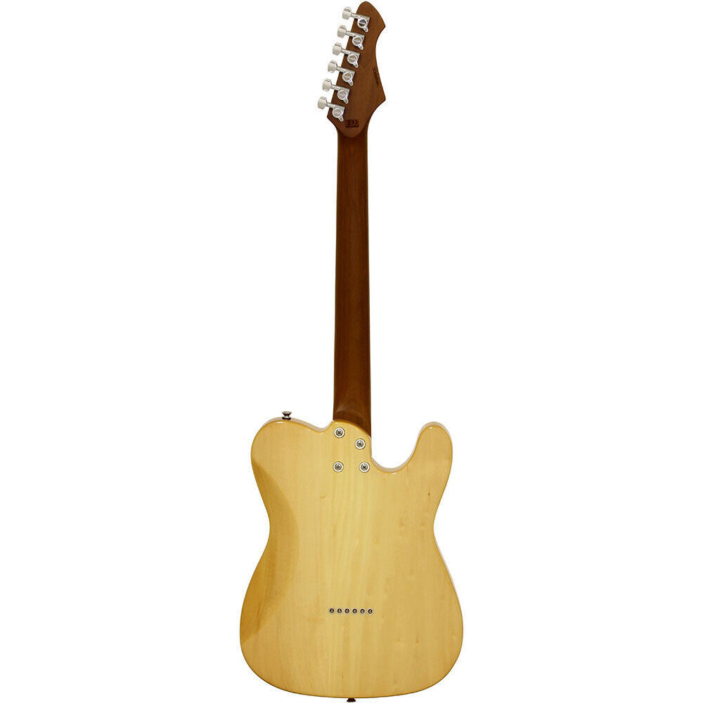Aria 615-MK2 Nashville Left Handed Electric Guitar Turquoise Blue Gloss Finish — view 2
