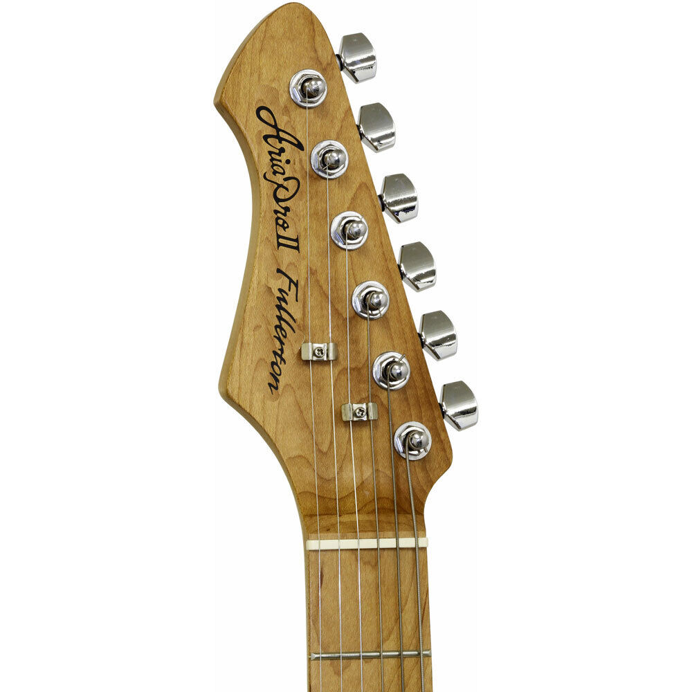 Aria 714-MK2 Fullerton Series Left Handed Electric Guitar Turquoise Blue — view 4
